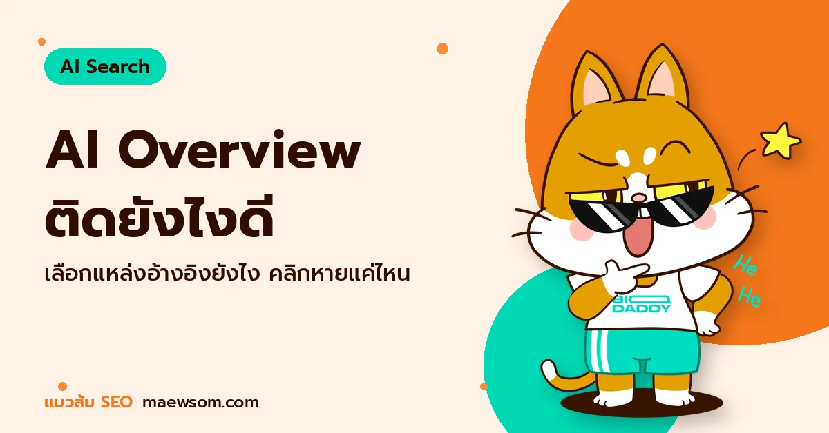 AI Overview ติดยังไงดี - แมวส้ม SEO