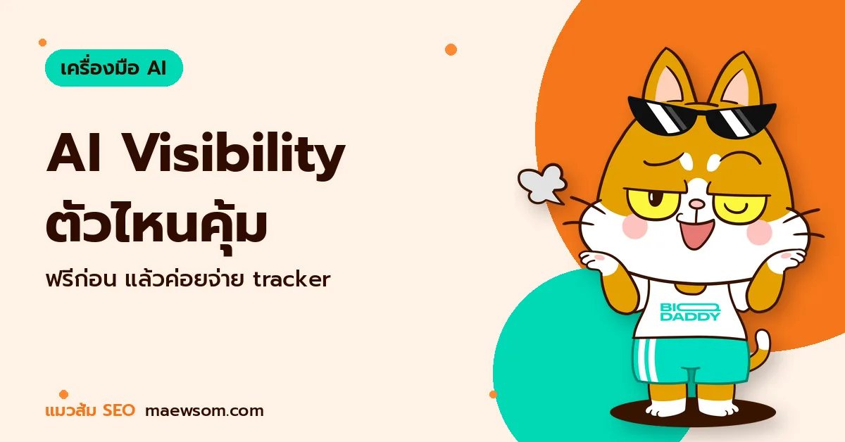 AI Visibility ตัวไหนคุ้ม - แมวส้ม SEO