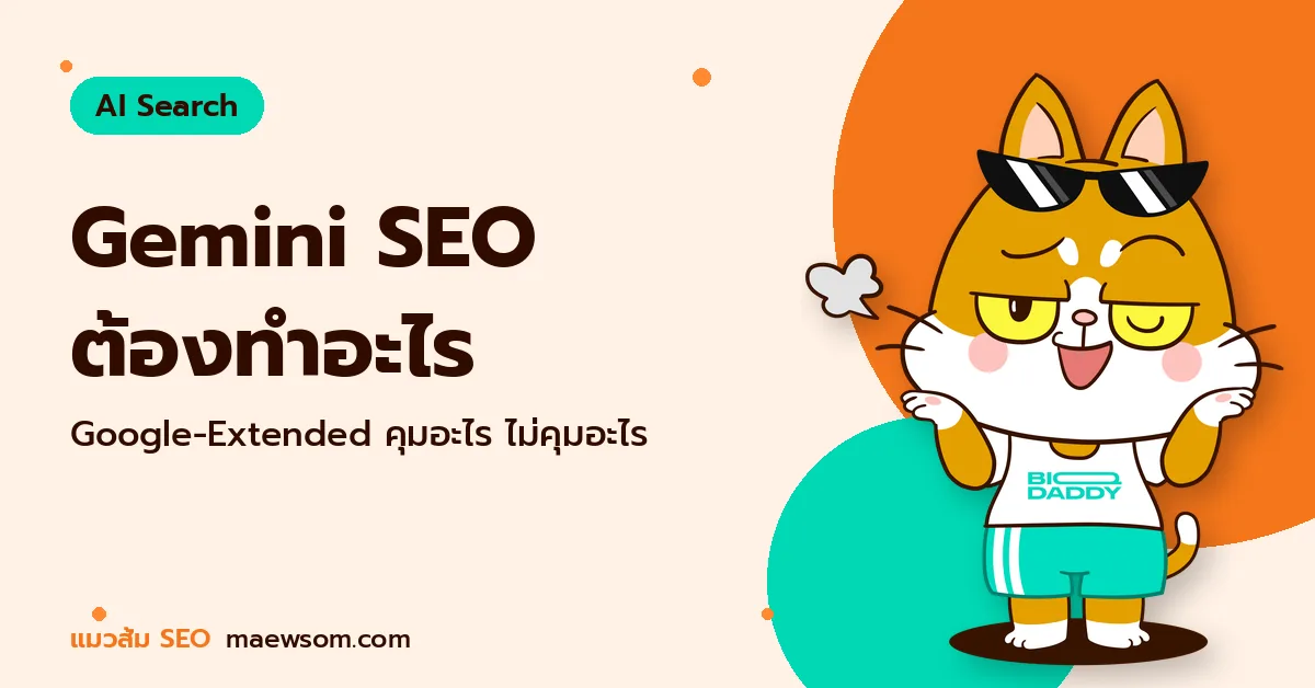 Gemini SEO ต้องทำอะไร - แมวส้ม SEO