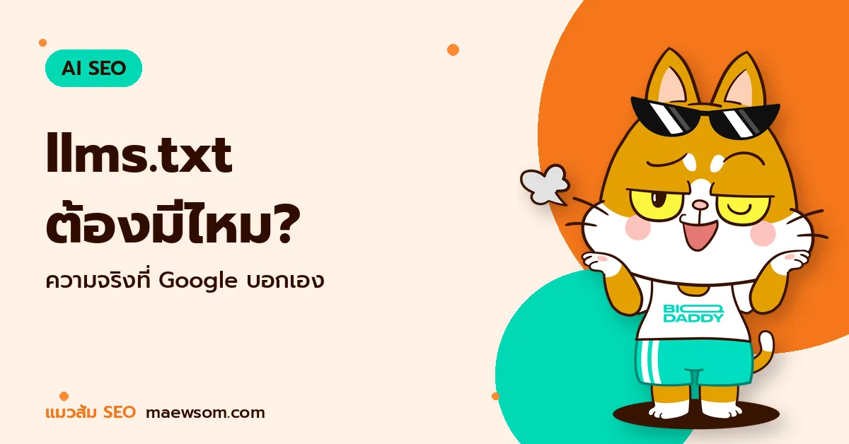 llms.txt ต้องมีไหม? - แมวส้ม SEO