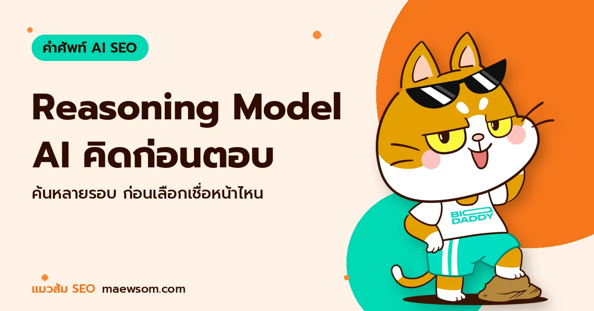 Reasoning Model AI คิดก่อนตอบ - แมวส้ม SEO