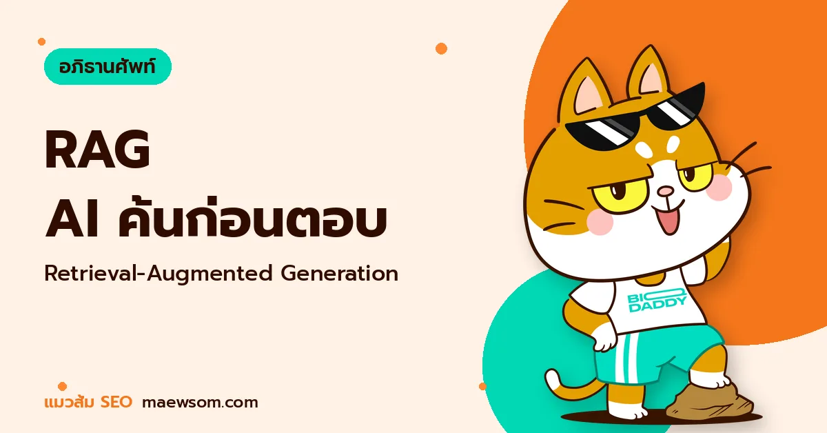 RAG AI ค้นก่อนตอบ - แมวส้ม SEO