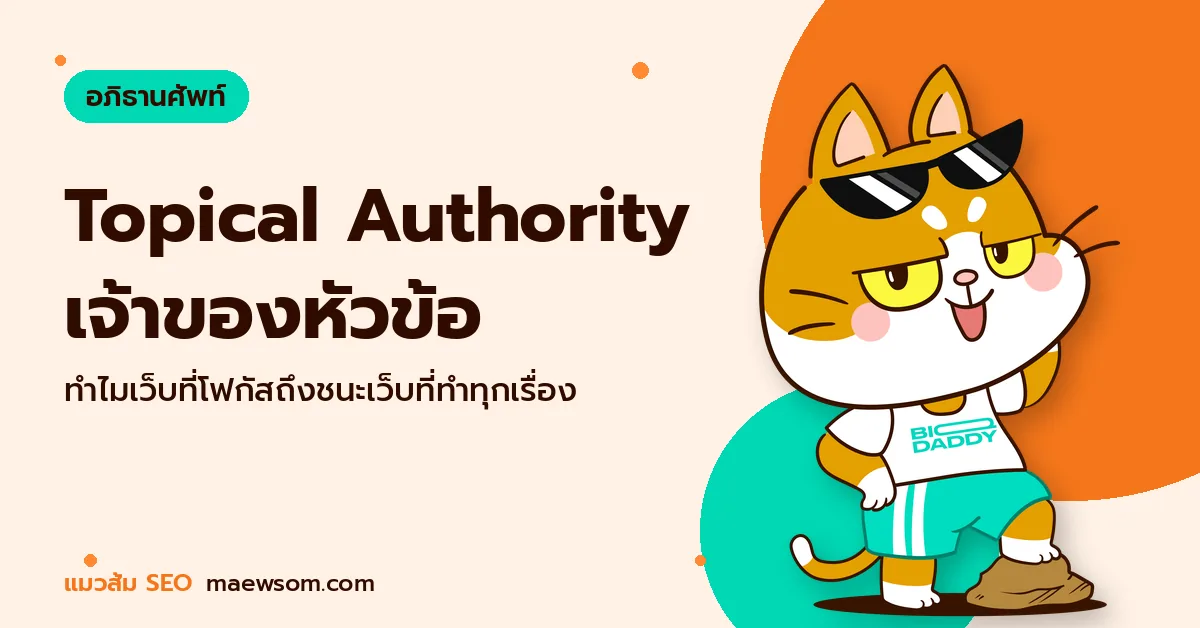 Topical Authority เจ้าของหัวข้อ - แมวส้ม SEO