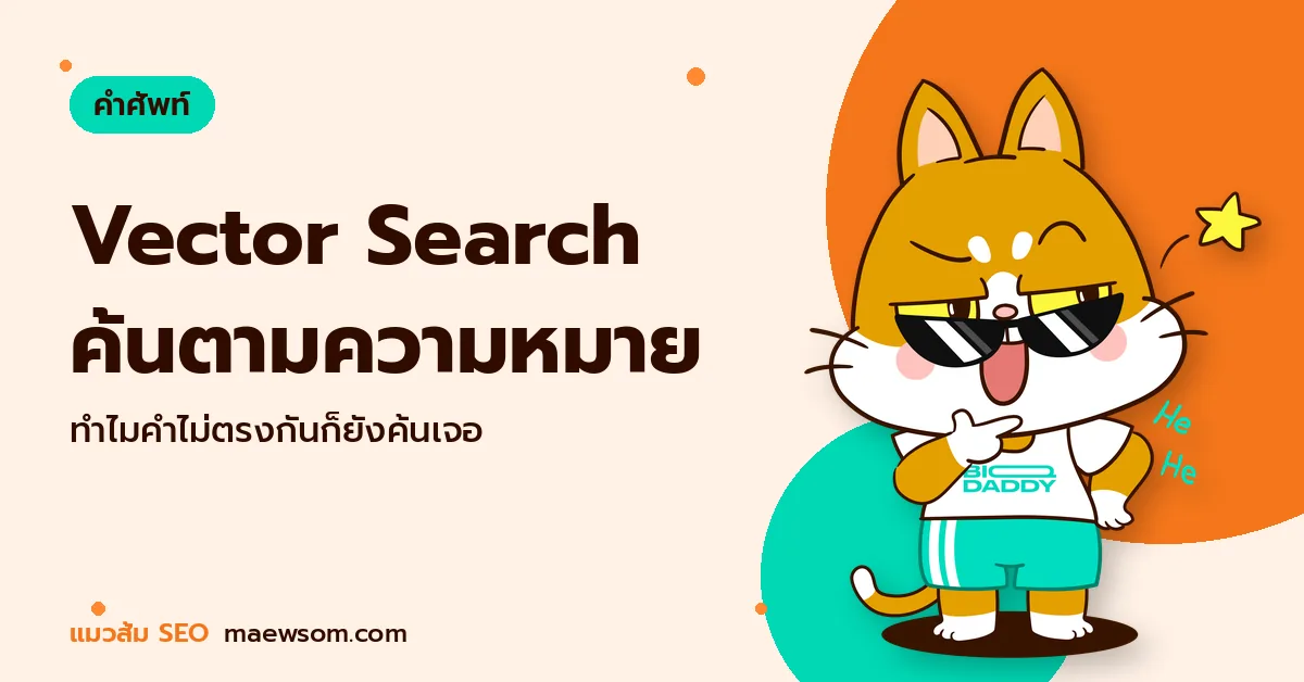 Vector Search ค้นตามความหมาย - แมวส้ม SEO